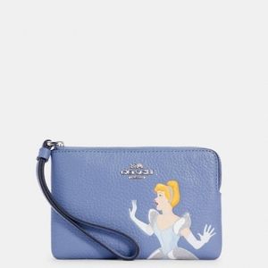NEW Coach x Disney Cinderella Wristlet